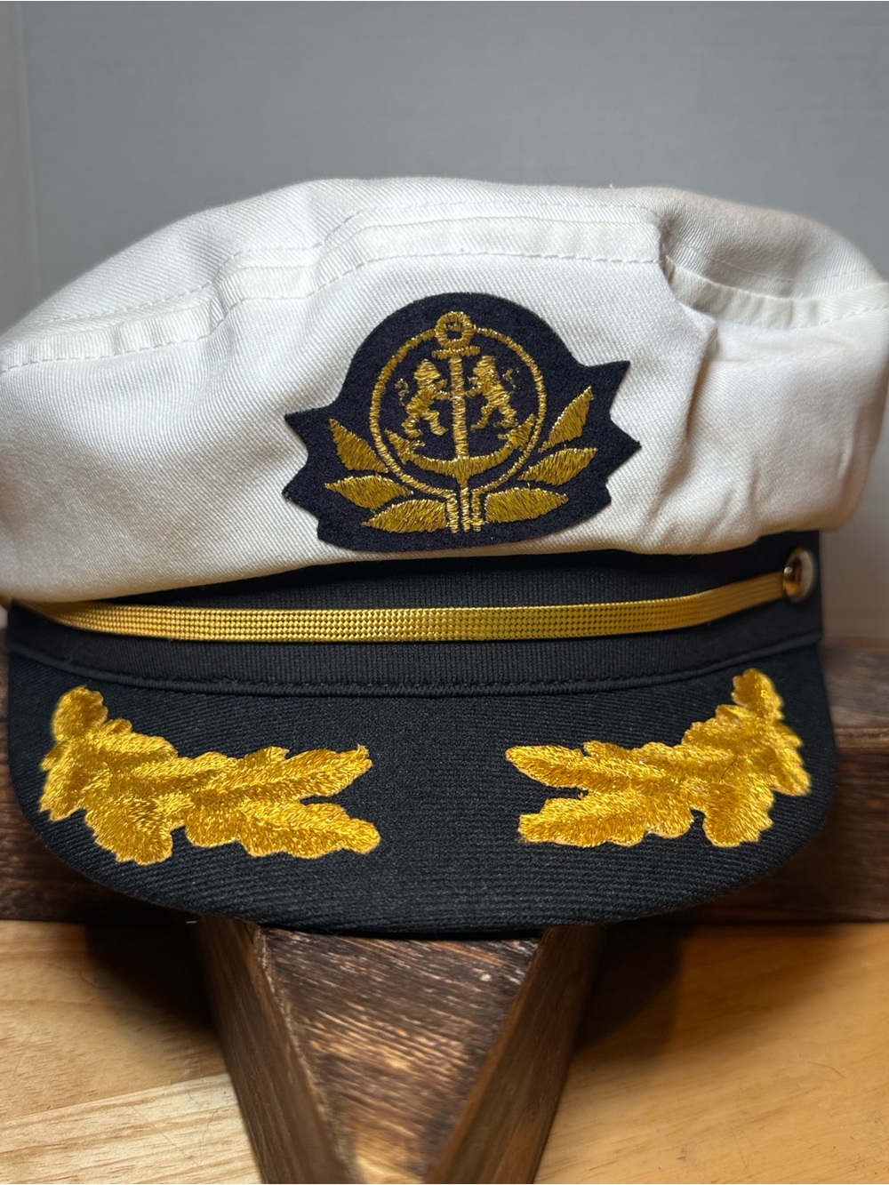Vintage Style Nautical Captain Hat Yacht Sailor Cap Adjustable